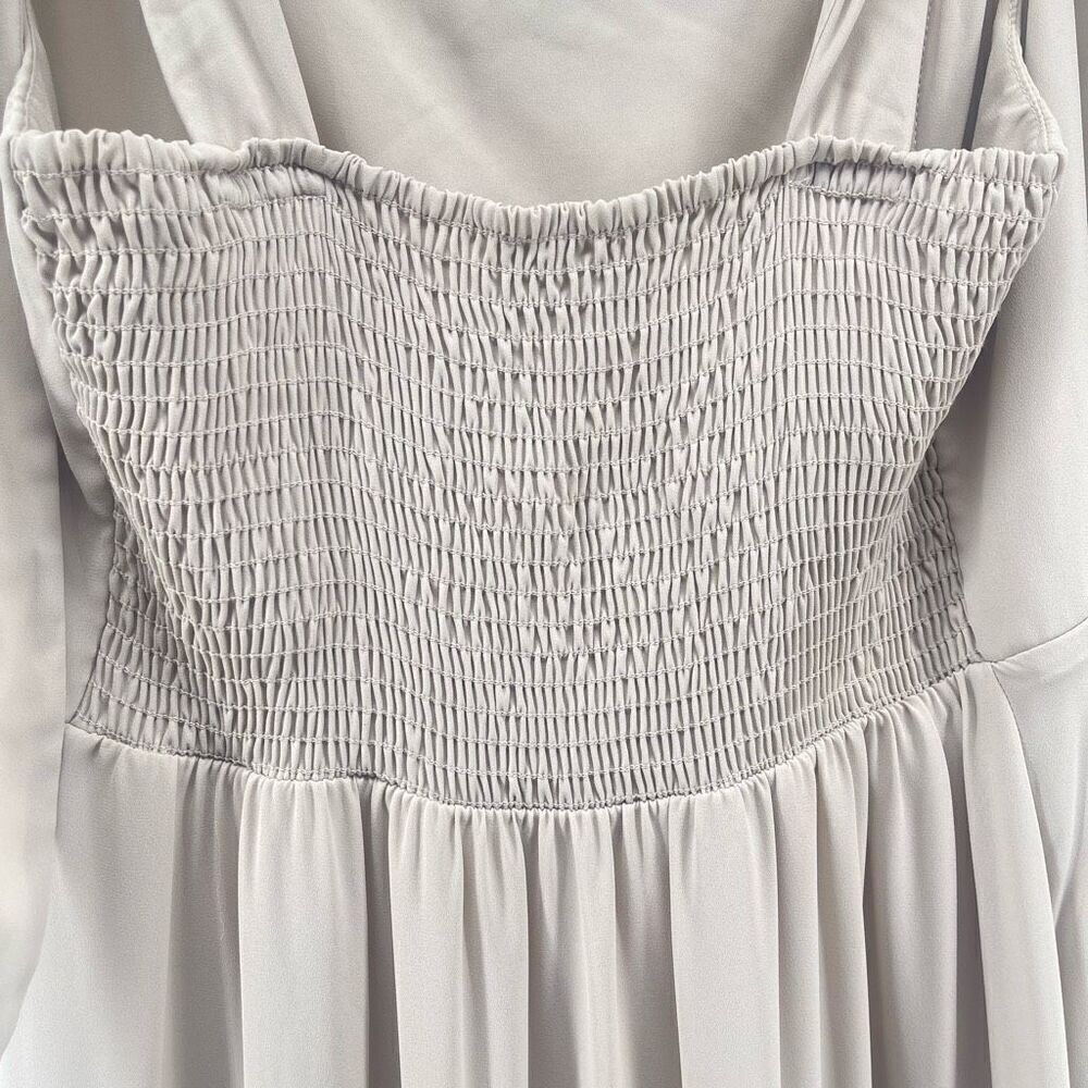Show Me Your Mumu Claire Midi Dress Dusty Blush Chiffon Size Extra Large Formal - Picture 10 of 16
